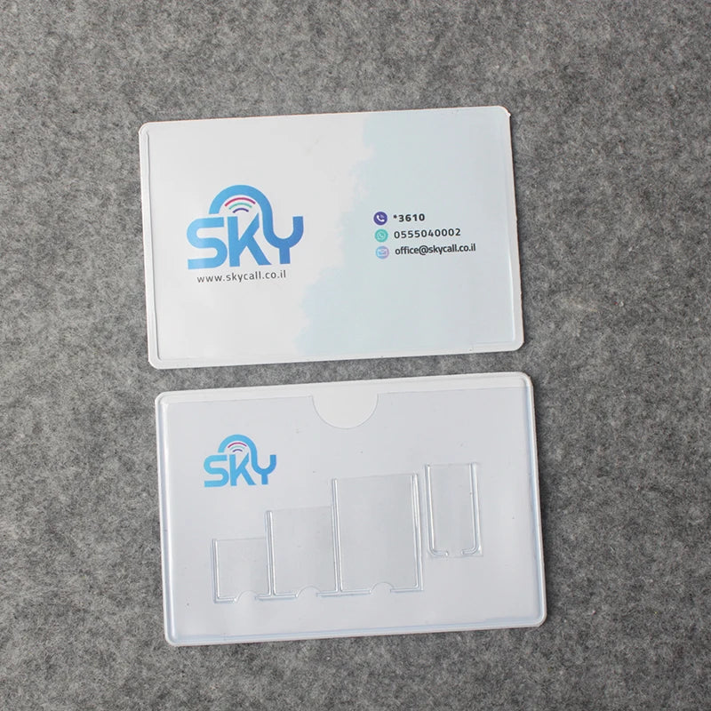 Clear Soft Plastic PVC Custom Logo Clear PVC Card Holder