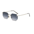 2027 New Rimless Octagonal Men Sunglasses UV400 Protection Fashion Women Custom Logo Sunglasses