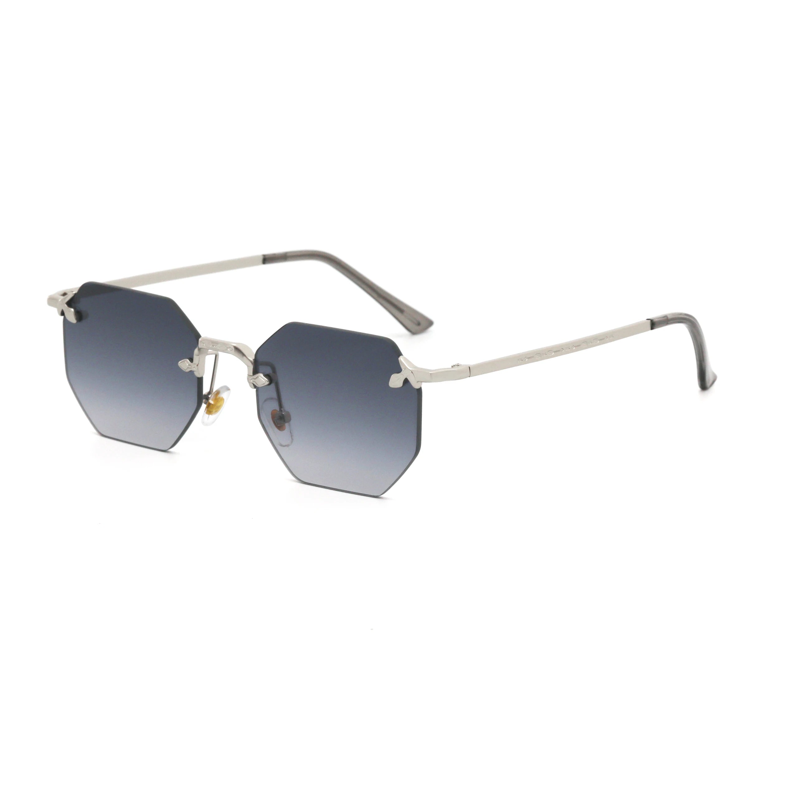 2027 New Rimless Octagonal Men Sunglasses UV400 Protection Fashion Women Custom Logo Sunglasses