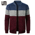 Liu Ming 2025 Latest Design Autumn Winter Men Casual Stand up Collar Fashion Zipper Jacket Knitwear Cardigan Sweaters