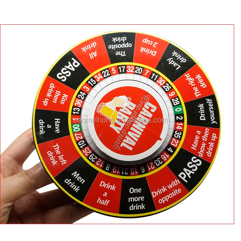 Hot Selling Christmas Gift Party Roulette Games for Drinking Games for Adults Party Party Games Drinking