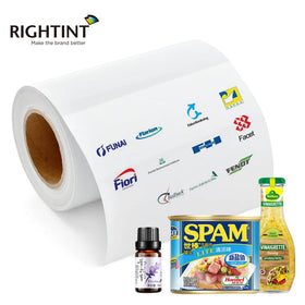 Heat-Resistant Water Activated Acrylic Adhesive Inkjet 100mic Glossy PP Sticker Vinyl 210mm*50m