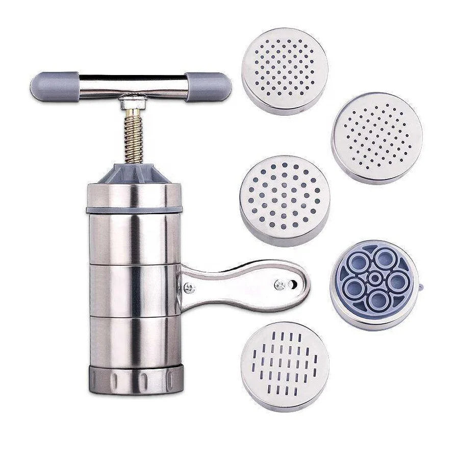 Kitchen Stainless Steelhand Press Spaghetti Machine Manual Pasta Noodle Maker