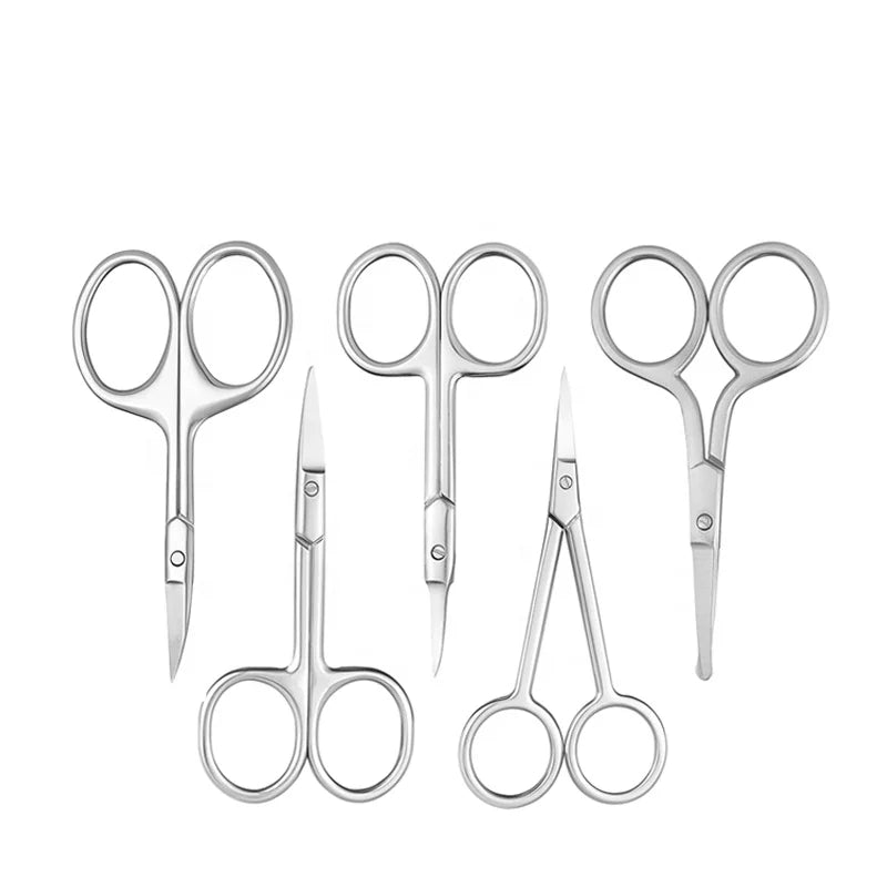 Eliter Hot Sell in Stock Stainless Steel Manicure Scissors Nail Scissors Scissors Curve Tip Manicure Nail Finger Nail