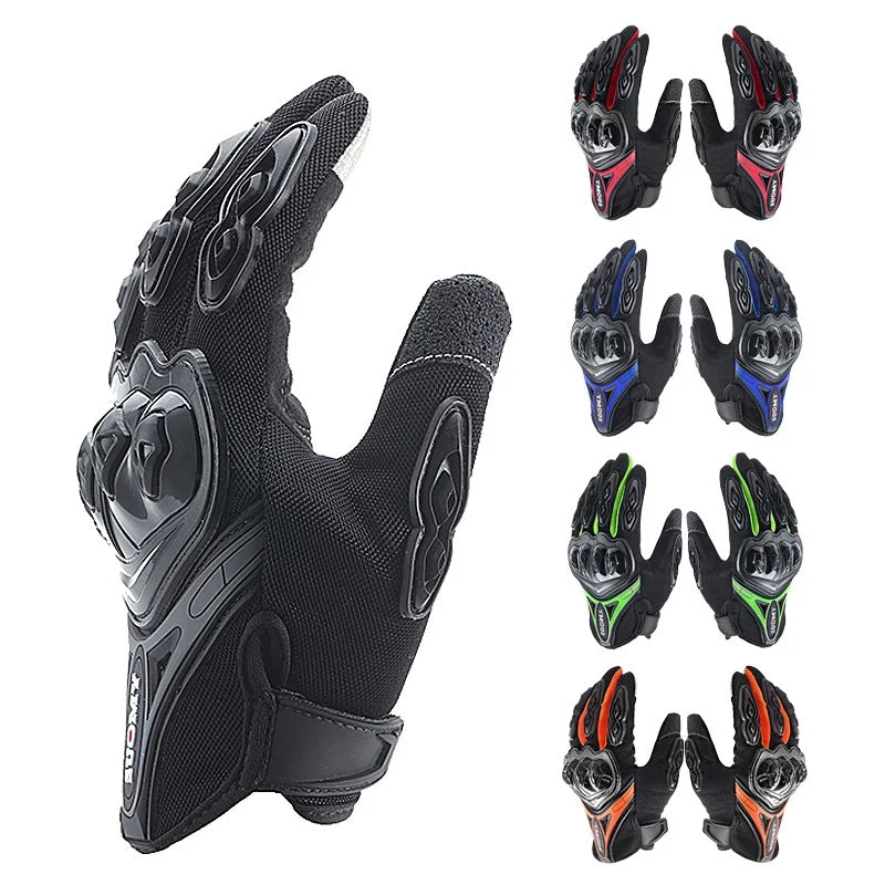 Full Finger Motorcycle Motorbike Gloves Touchscreen Breathable Racing Gloves