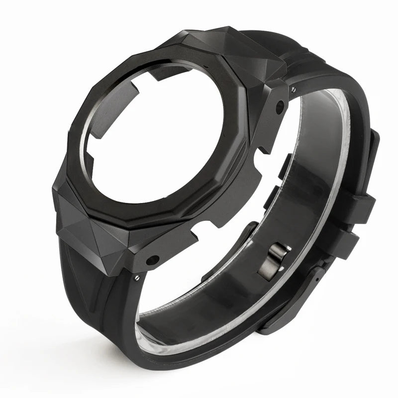 Top Quality 5th Modified Metal Rubber Luxury 316l Stainless Watch for Steel Watch GA2100 Case