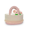 Eco-Friendly Modern Cotton Rope Baby Diaper Caddy Mommy Bag Nursery Organizer