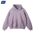 YLS OEM Custom No MOQ Stringless Heavyweight 350 Gsm Hoody Top Plain Fleece Super Oversized Blank Hoodies