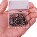YOUME High Carbon Steel Single Circle Fishing Hook Set Barbed Carp Fly Jig Tackle for Carp Fishing