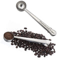 2-in-1 Stainless Steel 15ML Coffee Spoon Clip Measuring Tool with Bag Clip for Coffee Beans Metal Material