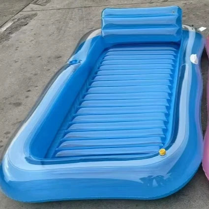 Inflatable Mattresses Water Swim Toys Comfortable Floating Mat Pvc Inflatable Lounger Pool Float With Spray Water
