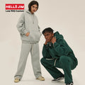 HELLOJIM 2023 Women Hoodies Set 350g Heavyweight Streetwear Sweatpants and Hoodie Set Women