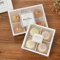 Wholesale Food Grade Bakery Cookie Marble Packaging Boxes for Pies Muffins and Pastries with Window(just Boxno Label)