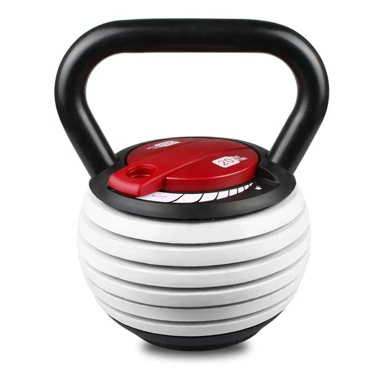 Home Gym Workout Strength Training  20LB Cast Iron Adjustable Kettlebell Weights Set
