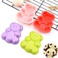 Silicone Bear Cake Mold & Muffin Cup with Cartoon Design Eco-Friendly Odorless Soap Mold Opp Bag Packaging