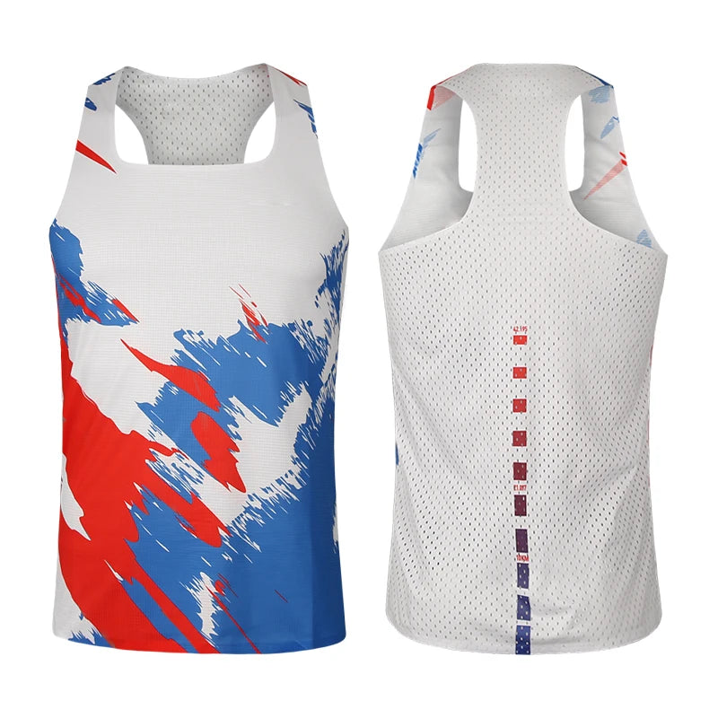 Elite Marathon Custom Men's Running Tank Top Breathable Sleek Sporty Style for Summer Runner's Choice Sublimation Singlet