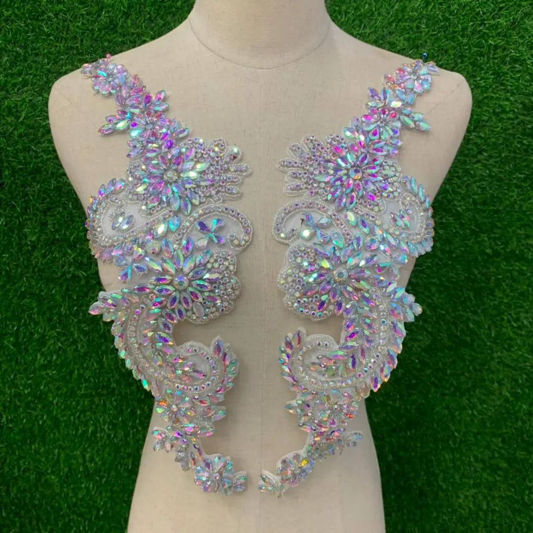 Hot Sale Heavy Hand Wedding Rhinestone Applique New in Europe and America Garment Accessories