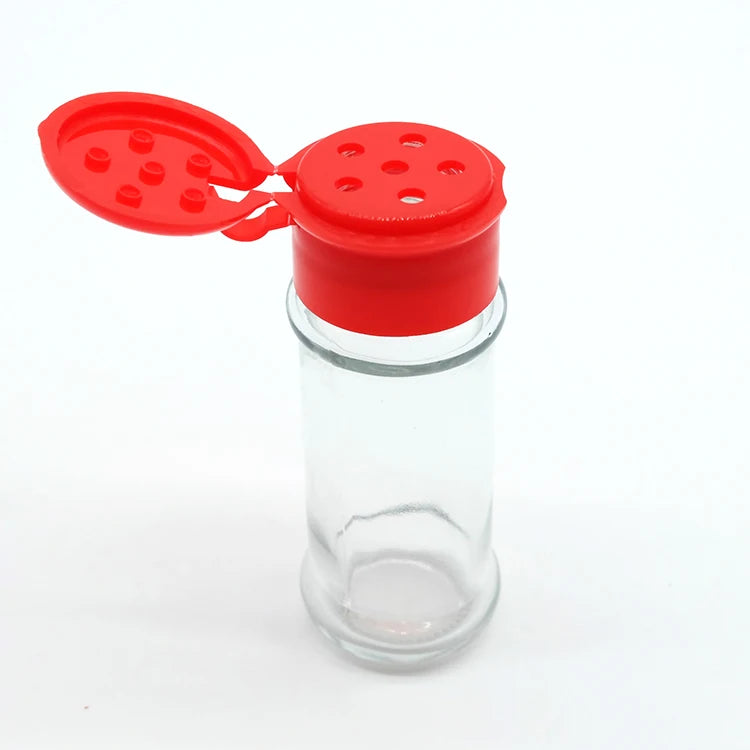 Wholesale Household Pepper Powder Glass Bottles Kitchen Barbecue Pepper Powder Seasonings and Chili Powder Bottles