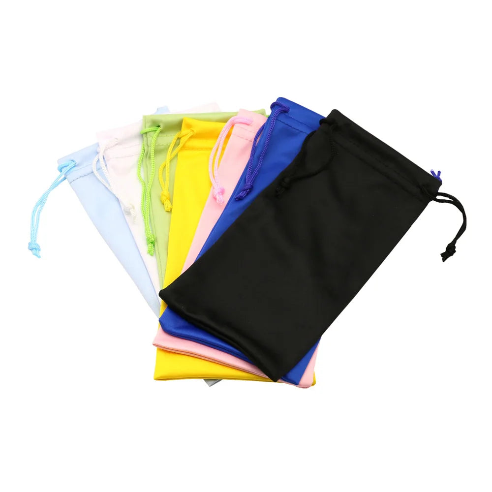 Sun Glasses Bag Custom Print Logo Eyeglasses Cheap Sunglasses Soft Cloth Fabric Microfiber Pouch Packaging