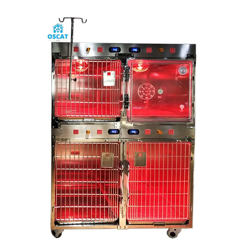 OSCAT Customized Used Veterinary Cages Better Veterinary Stainless Steel Dog Kennel Cages Icu Veterinary Cages