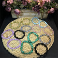 Gold Mica Malachite Bracelet Natural Healing Stone Rose Quartz Kunzite Heart Shaped Bracelet for Healing