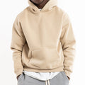 Yali Custom logo OEM Design Oversized Blank Pullover Hoodie  With Embroidery 450gsm Mens Heavyweight Pullover Hoodie