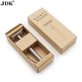 JDK Custom Logo men's Double Edge Safety Razor with Stainless Steel Handle Single Blade Wholesale Packaged in Box