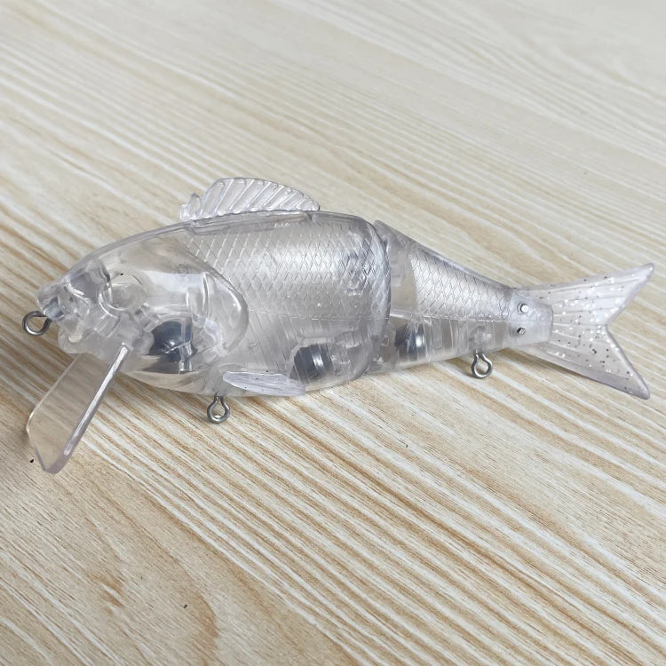 2 Segment Jointed Swimbait S-Waver 150mm 45g Fishing Lure  Multi-section Soft Tail Unpainted Lure Blanks Fishing