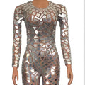 Mirror Mesh Pants One Piece Tight Mirror bar Netflix Lead Stage Show Celebration