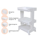 Multiple Application Salon Trolley Organizer Wheels Flexible Move Lash Tray for Eyelash Extension Beauty Use Made Plastic Sponge