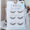 New Wholesale Mink Eyelashes 3pairs Lashes Invisible Band 3d Mink Lashes Reusable Natural False Eyelashes Makeup in Bulk Hot