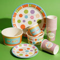 Printed Party Bulk Supplies Cheap Eco Friendly Compostable Restaurant 6 9 10 12 Inch Kraft Disposable Paper Dish Plates