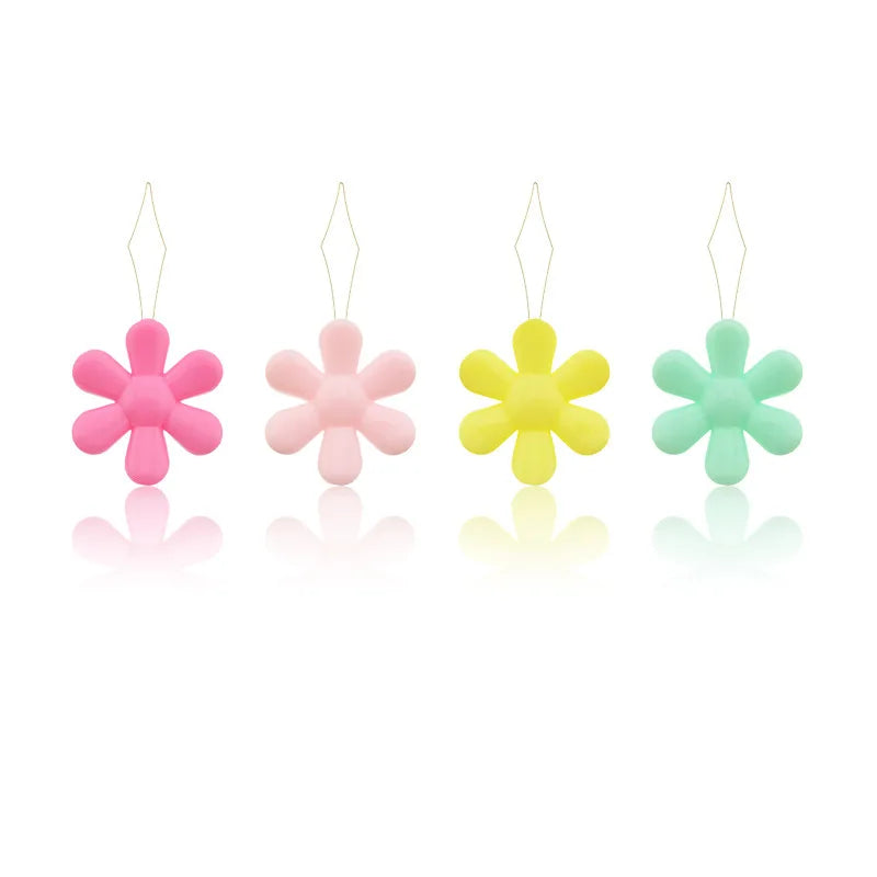 Fancy Colorful Hand Sewing Flower Shape Plastic Needle Threader