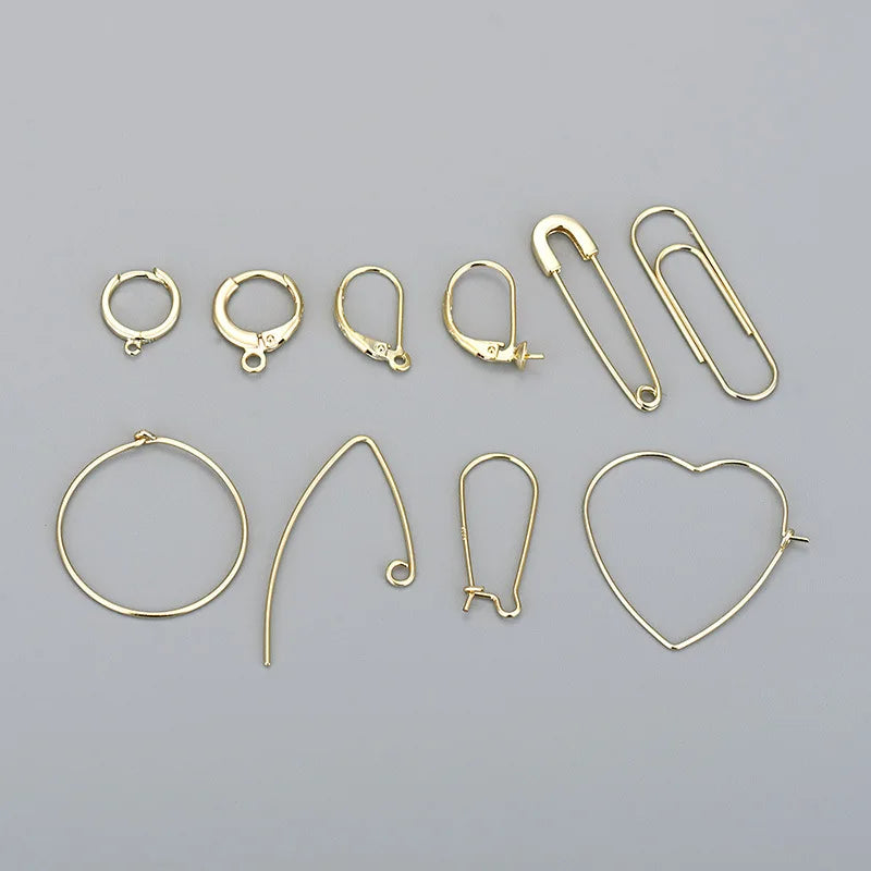 Wholesale Minimalism 18k Plated Paper Clip Earrings Accessories 100% 925 Silver Ear Hooks