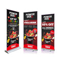 Portable Modern Style Roll-Up Advertising Banner Stand Aluminum Retractable Screen Stand for Display
