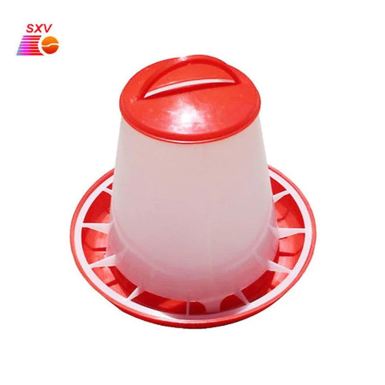Portable Plastic Chicken Drinkers & Food Feeder Waterer Bucket 12Kg Automatic Poultry Chicken Feeder New Condition
