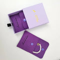 Custom Logo Stamped Suede Microfiber Jewelry Container Luxury Silk Packaging Bag Pouch for Fashion Girls and Women
