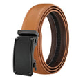 LQbelt 3.1CM Automatic Buckle Belt for Men Genuine Leather Belts Ratchet Waistband Custom LOGO OEM Factory
