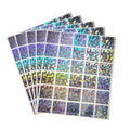 Hologram Scratch off Sticker Pattern Prize Coating Scratching off  Prize Sticker Scratching Film Silver Code Sticker