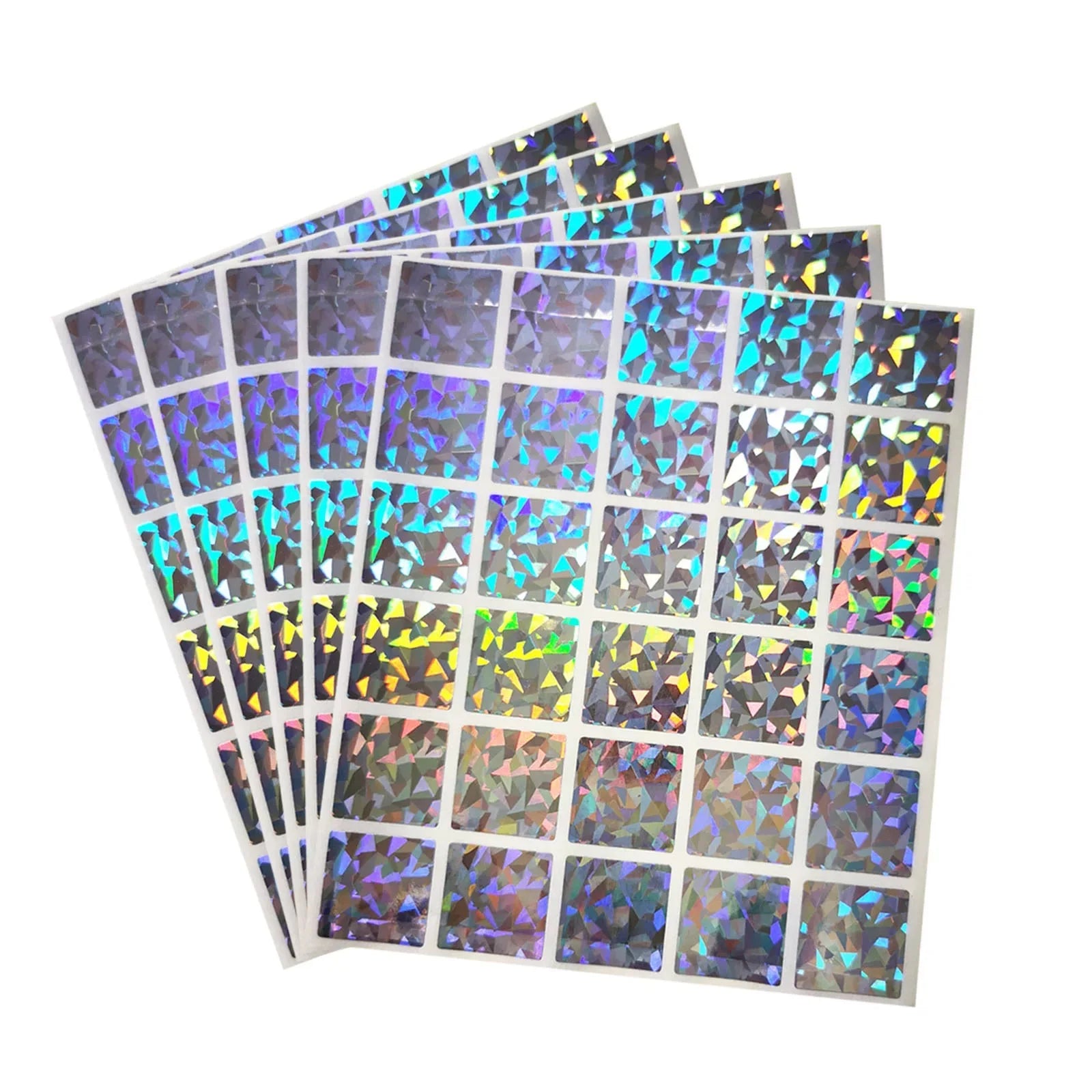 Hologram Scratch off Sticker Pattern Prize Coating Scratching off  Prize Sticker Scratching Film Silver Code Sticker
