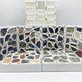 New Crystal Gift Box Set Natural White Pink Purple Yellow Green Crystal Fluorite Tiger Eye Lapis Lazuli Home Decoration