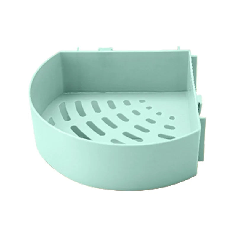 Creative Home Kitchen Bathroom Rectangular Rack Free Punching Seamless Adhesive Storage Rack Plastic Wall Mount