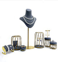 Luxury Metal Gray Bird Cage Design Jewelry Display Props Pendant Earrings Ring Bracelet Jewelry Display Rack