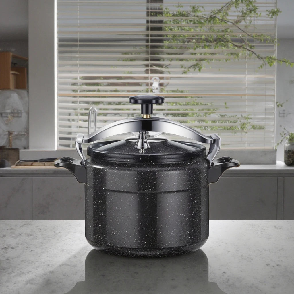 Induction Compatible Aluminum Alloy Pressure Cooker Explosion-Proof Gas Soup Pot 7L  Eco-Friendly for Household Use