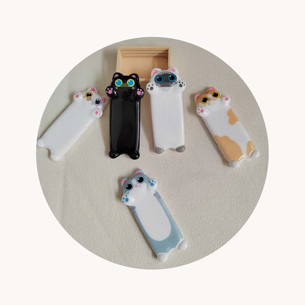 100pcs Kawaii Cartoon Cat Resin Flat Back Charms Scrapbook Hair Bow Making DIY Crafts Jewelry Accessories