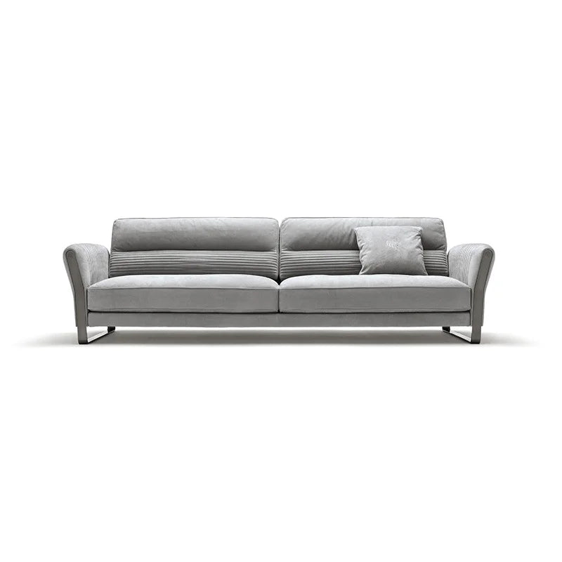 Italian Latest Design Fabric Sofa Modern Home Furniture Living Room Sofas Luxury 3 Seater Grey Sofa Furniture