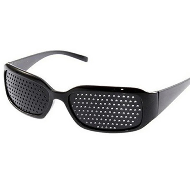 Retro Sport Pinhole Sunglasses for Women Men Small Holes Eyeglasses Vision Care Glasses