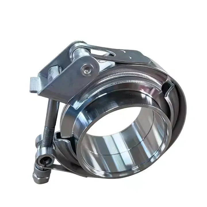 JTLD 3" V-Band Flange and Clamp Kit for Turbo Exhaust Pipes 304 Stainless Steel