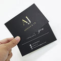Customized Thanks for the Black Greeting Business  Thank You Card Card Printing According to Your Own logo Card