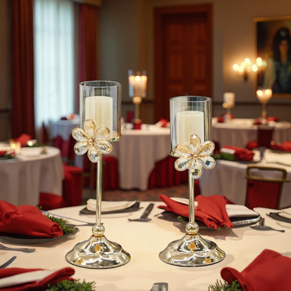 Cheap Factory Wedding Candlestick for Wedding Party Centerpieces Table Decorations Metal Gold butterfly Candle Holder